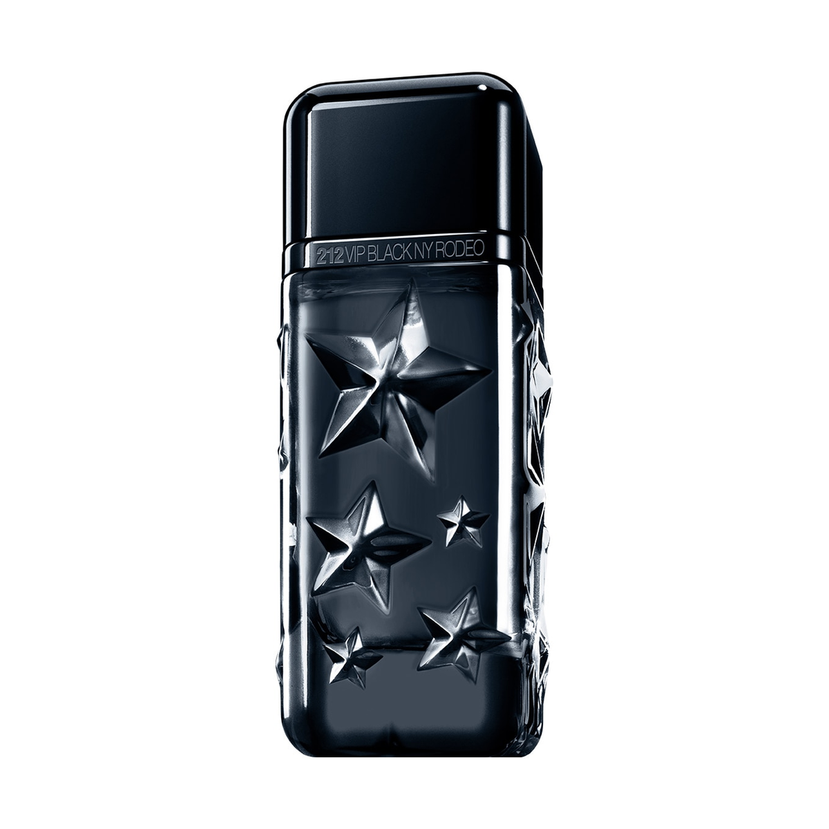 Carolina Herrera 212 VIP Black Rodeo Limited Edition — somente o frasco em fundo branco