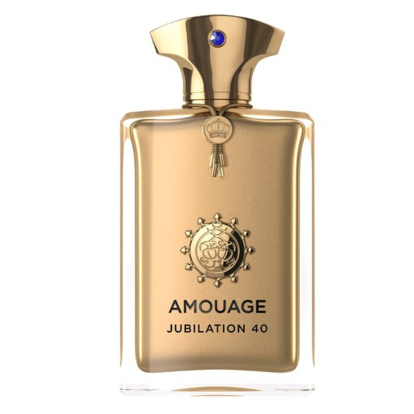Amouage Jubilation 40 Man — somente o frasco em fundo branco