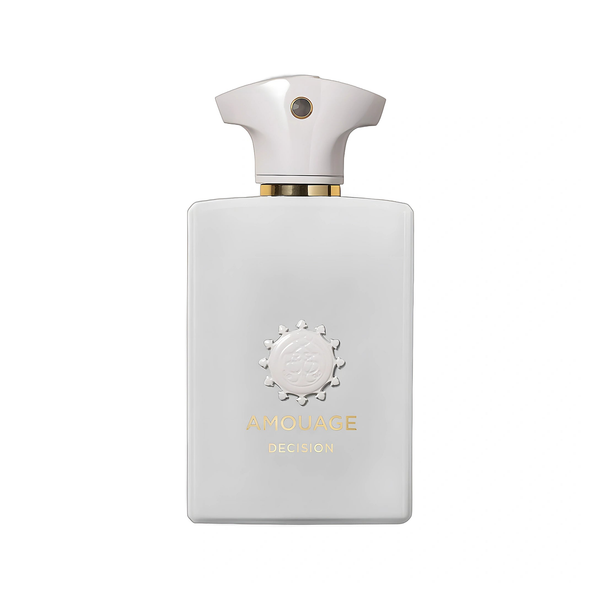 Amouage Decision — somente o frasco em fundo branco